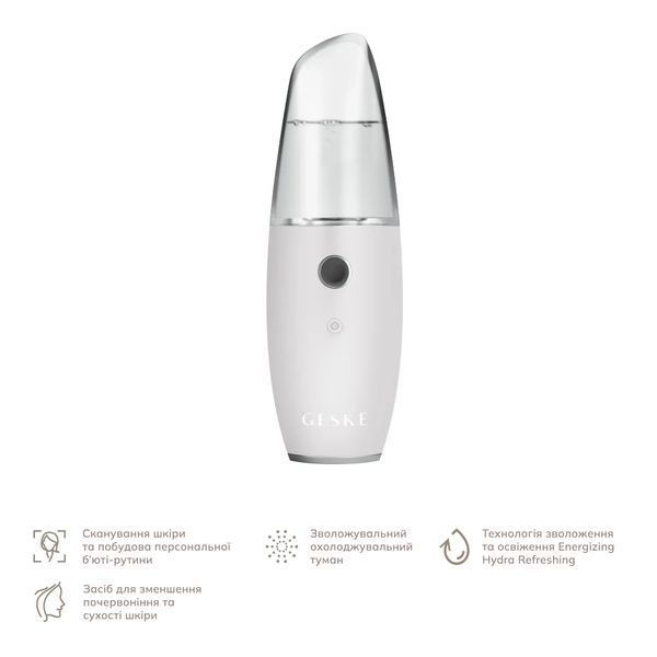 Зволожувач для шкіри обличчя GESKE Facial Hydration Refresher 4 in 1 white HB0161