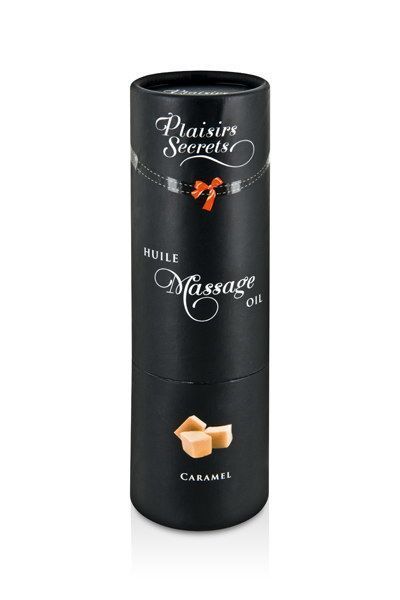 Масажна олія Plaisirs Secrets Caramel (59 мл) з афродизіаками, їстівна, подарункове паковання SO1837 фото