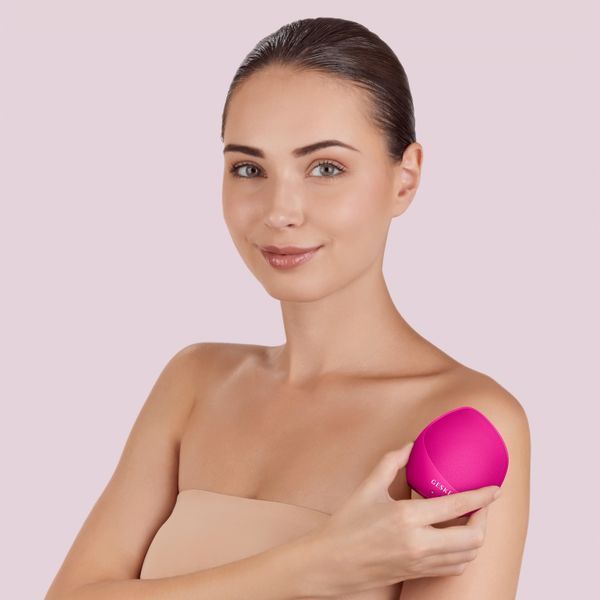 Ультразвукова щітка для тіла та інтенсивний пілінг GESKE Sonic Body Brush & Intensive Exfoliator 7 в 1, magenta HB0355