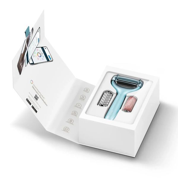 Ролик для голкової мезотерапії обличчя та тіла GESKE MicroNeedle Face & Body Roller 9 в 1, turquoise HB0213