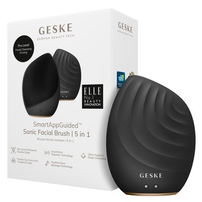 Електронна ультразвукова щітка для обличчя GESKE Sonic Facial Brush 5 в 1, gray HB0064 фото