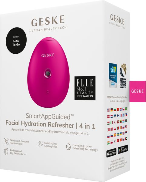 Електронний освіжувач для зволоження обличчя GESKE Facial Hydration Refresher 4 в 1, magenta HB0164 фото