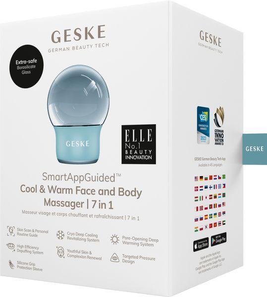 Масажер для обличчя і тіла GESKE Cool & Warm Face and Body Massager 7 в 1 turquoise HB0305