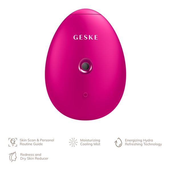 Електронний освіжувач для зволоження обличчя GESKE Facial Hydration Refresher 4 в 1, magenta HB0164 фото