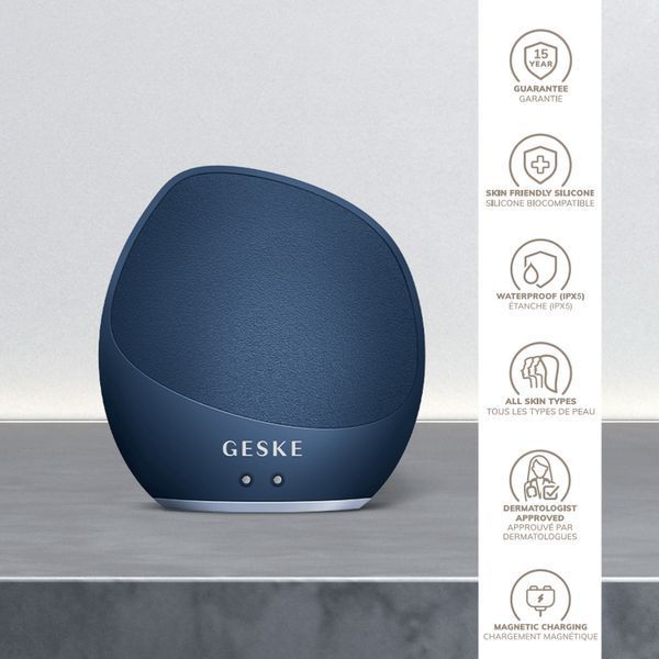 Ультразвукова щітка для тіла та інтенсивний пілінг GESKE Sonic Body Brush & Intensive Exfoliator 7 в 1, midnight HB0356