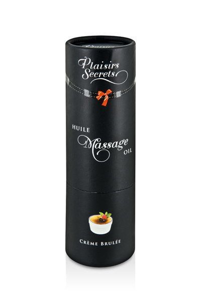 Масажна олія Plaisirs Secrets Creme Brulee (59 мл) з афродизіаками їстівна, подарункове паковання SO1840 фото