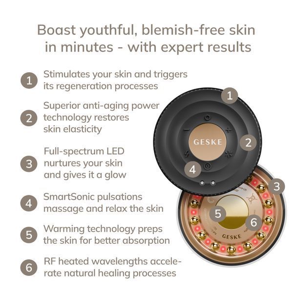 Антивозрастной&nbsp;LED-излучатель&nbsp;для&nbsp;восстановления&nbsp;кожи&nbsp;лица&nbsp;GESKE&nbsp;Anti-Aging&nbsp;Skin&nbsp;Renewer&nbsp;9в1&nbsp;gray HB0637