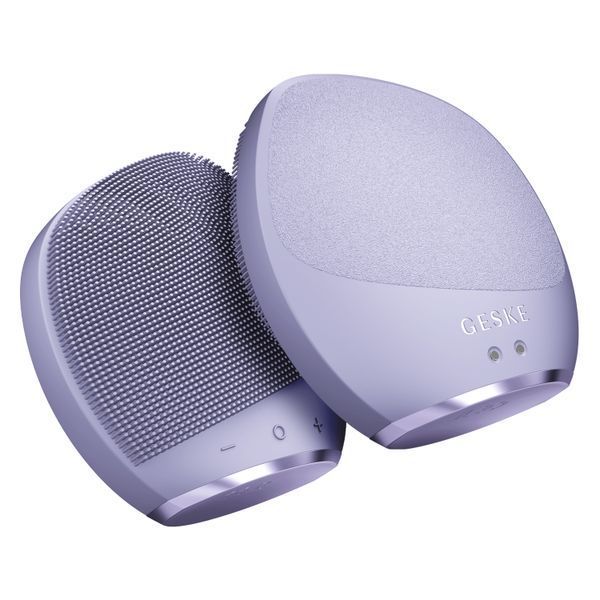 Ультразвуковая щетка для тела и интенсивный пилинг GESKE Sonic Body Brush & Intensive Exfoliator 7 в 1, purple HB0358