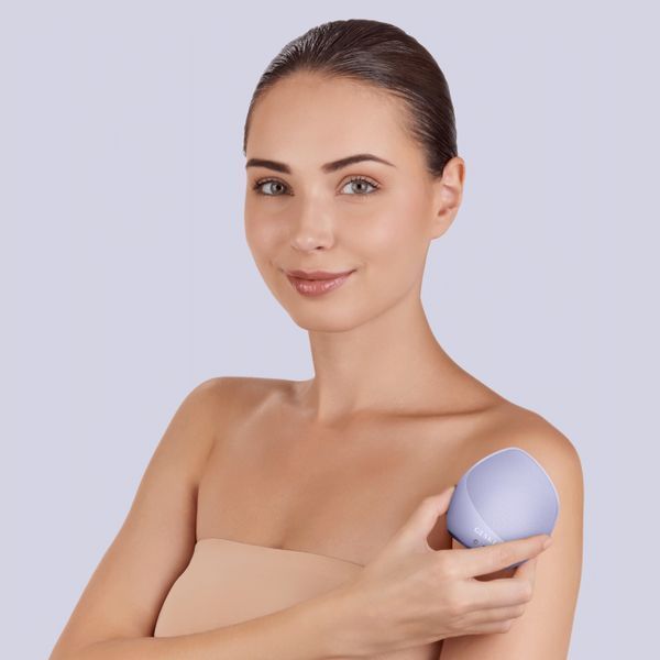 Ультразвуковая щетка для тела и интенсивный пилинг GESKE Sonic Body Brush & Intensive Exfoliator 7 в 1, purple HB0358