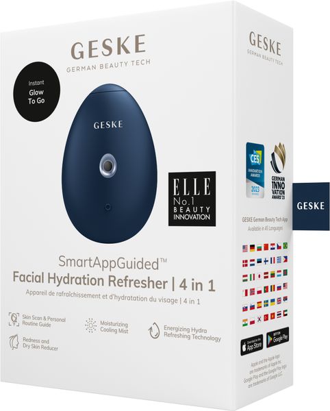 Електронний освіжувач для зволоження обличчя GESKE Facial Hydration Refresher 4 в 1, midnight HB0166 фото