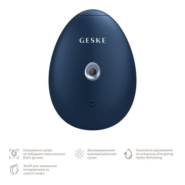 Електронний освіжувач для зволоження обличчя GESKE Facial Hydration Refresher 4 в 1, midnight HB0166