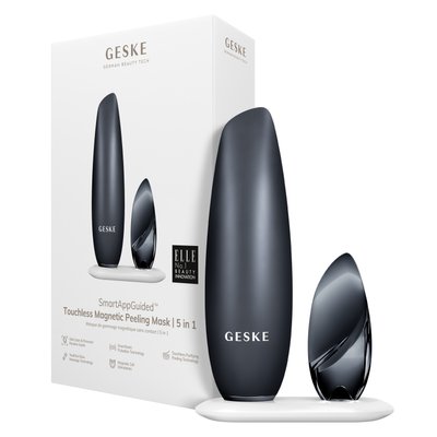 Безконтактна магнітна пілінг-маска GESKE Touchless Magnetic Peeling Mask 5 в 1, black HB0555 фото