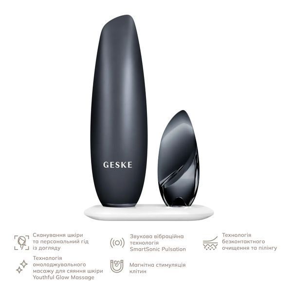 Безконтактна магнітна пілінг-маска GESKE Touchless Magnetic Peeling Mask 5 в 1, black HB0555