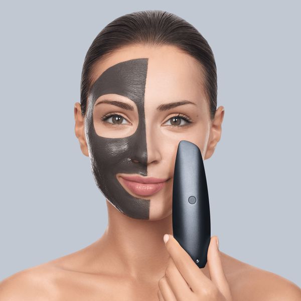 Безконтактна магнітна пілінг-маска GESKE Touchless Magnetic Peeling Mask 5 в 1, black HB0555 фото