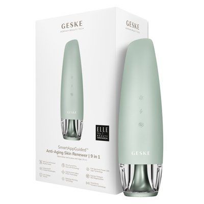 Антивіковий LED-випромінювач для відновлення шкіри обличчя GESKE Anti-Aging Skin Renewer 9 в 1, green HB0579