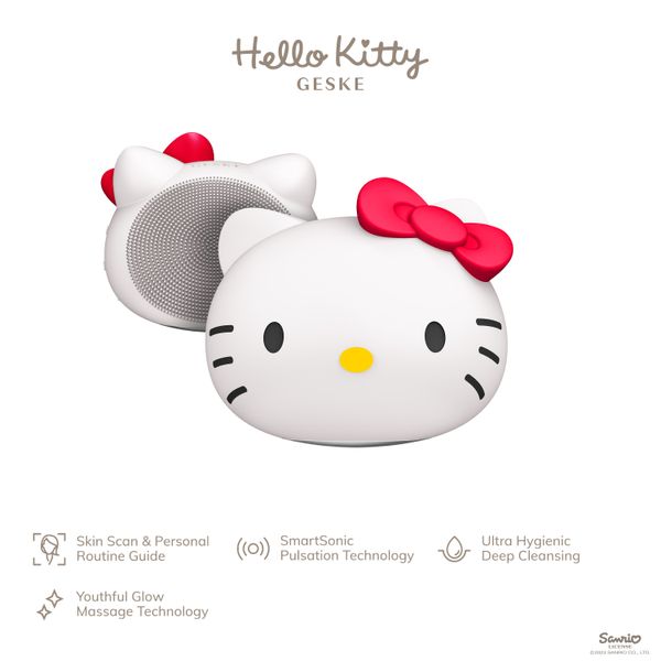 Ультразвукова щітка для обличчя GESKE Sonic  Facial Brush 4 в 1  by Hello Kitty HB0041 фото