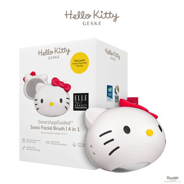 Ультразвукова щітка для обличчя GESKE Sonic  Facial Brush 4 в 1  by Hello Kitty HB0041 фото