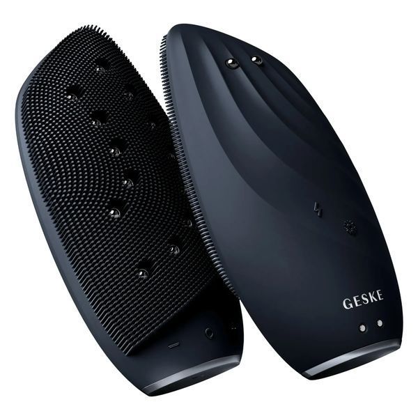 Очищувальна щітка для обличчя GESKE Sonic Thermo Facial Brush & Face-Lifter 8 в 1 black HB0091