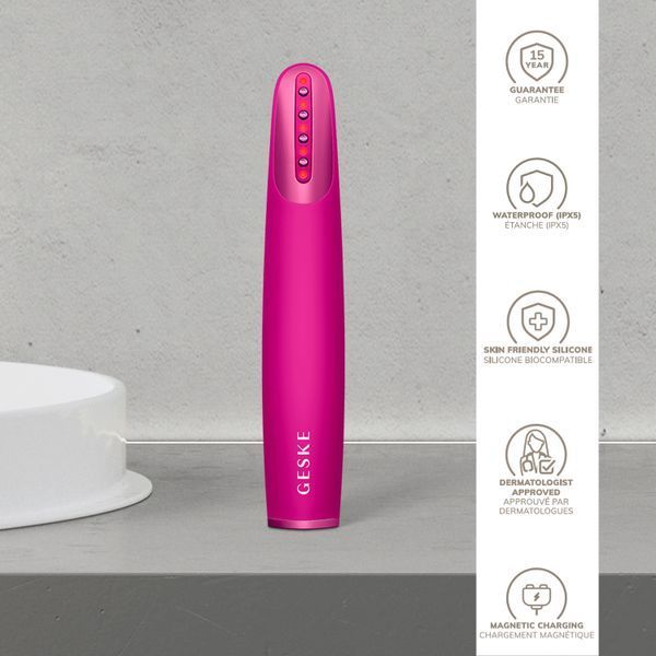 Устройство для укрепления и тонизирования кожи лица GESKE Skin Firming Wand 7 в 1, magenta HB0430