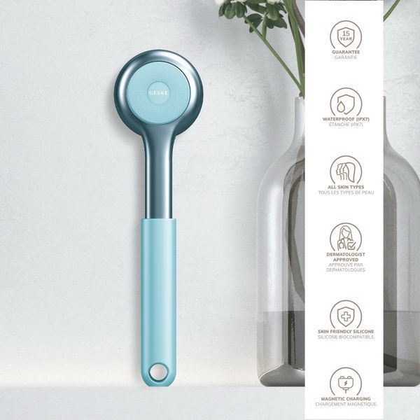 Ультразвуковая щетка для всего тела GESKE Sonic Full-Body Brush & Intensive Exfoliator 8 в 1, turquoise HB0382