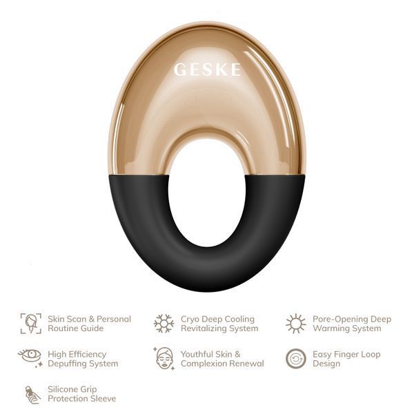 Масажер для очей GESKE Cool & Warm Eye Massager 7 в 1, gray HB0309
