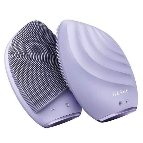 Электронная ультразвуковая щетка для лица GESKE Sonic Facial Brush 5 в 1, purple HB0068