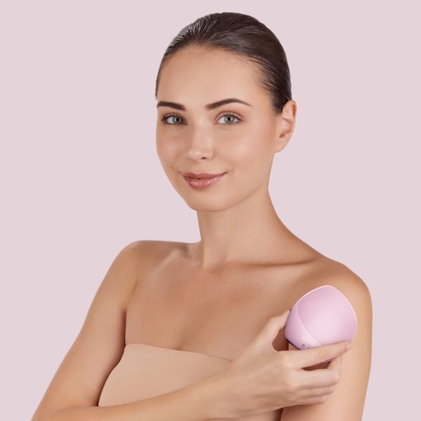 Ультразвуковая щетка для тела и интенсивный пилинг GESKE Sonic Body Brush & Intensive Exfoliator 7 в 1, pink HB0357