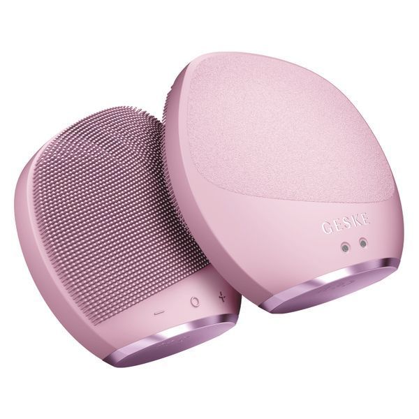 Ультразвуковая щетка для тела и интенсивный пилинг GESKE Sonic Body Brush & Intensive Exfoliator 7 в 1, pink HB0357