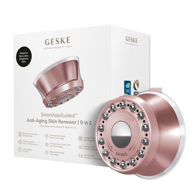 Антивіковий LED-випромінювач для відновлення шкіри обличчя GESKE Anti-Aging Skin Renewer 9в1 starlight HB0638