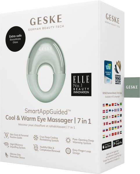 Массажер для глаз GESKE Cool & Warm Eye Massager 7 в 1, green HB0310