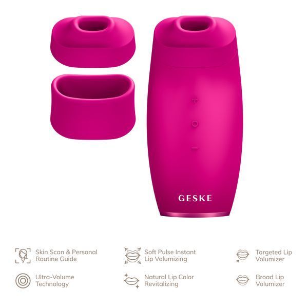 Пристрій для збільшення об'єму губ GESKE Lip Volumizer & Booster 6 в 1, magenta HB0410