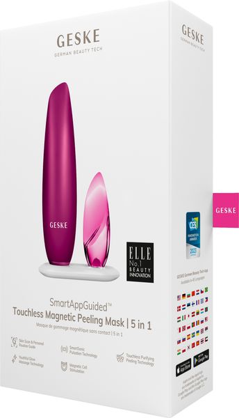 Безконтактна магнітна пілінг-маска GESKE Touchless Magnetic Peeling Mask 5 в 1, magenta HB0558 фото