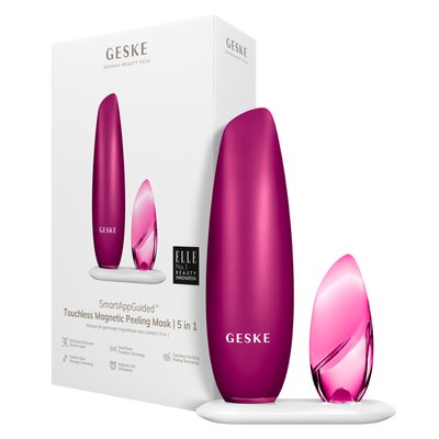 Безконтактна магнітна пілінг-маска GESKE Touchless Magnetic Peeling Mask 5 в 1, magenta HB0558 фото