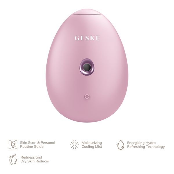 Електронний освіжувач для зволоження обличчя GESKE Facial Hydration Refresher 4 в 1, pink HB0170 фото