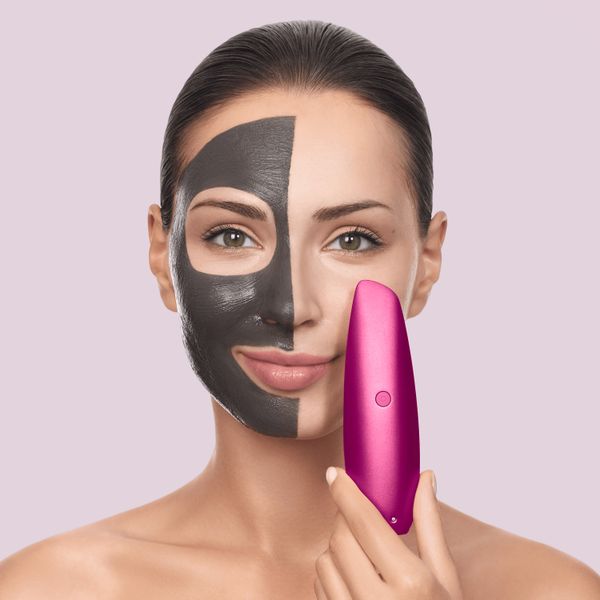 Безконтактна магнітна пілінг-маска GESKE Touchless Magnetic Peeling Mask 5 в 1, magenta HB0558 фото