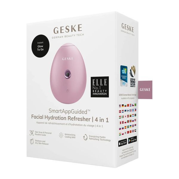 Електронний освіжувач для зволоження обличчя GESKE Facial Hydration Refresher 4 в 1, pink HB0170