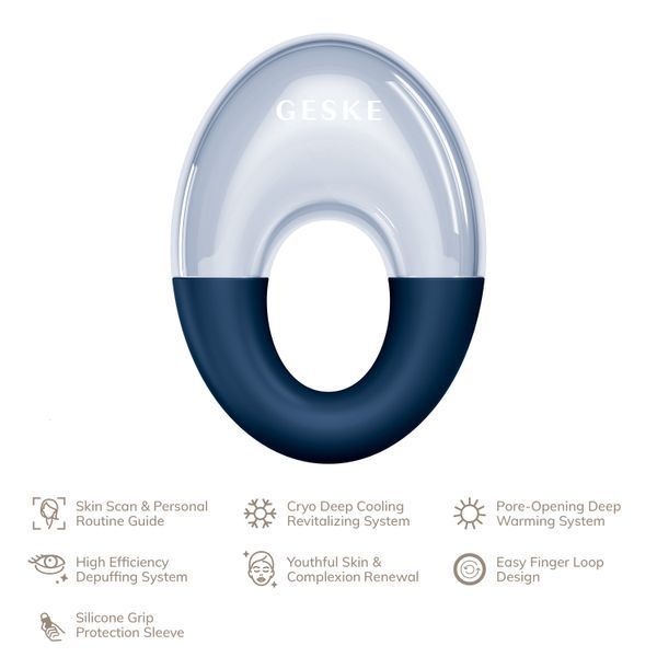 Массажер для глаз GESKE Cool & Warm Eye Massager 7 в 1, midnight HB0312