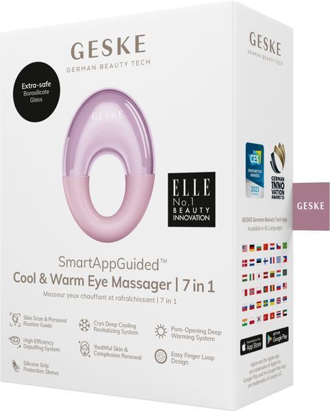 Массажер для глаз GESKE Cool & Warm Eye Massager 7 в 1, pink HB0313