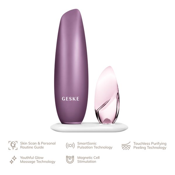 Безконтактна магнітна пілінг-маска GESKE Touchless Magnetic Peeling Mask 5 в 1, pink HB0560 фото