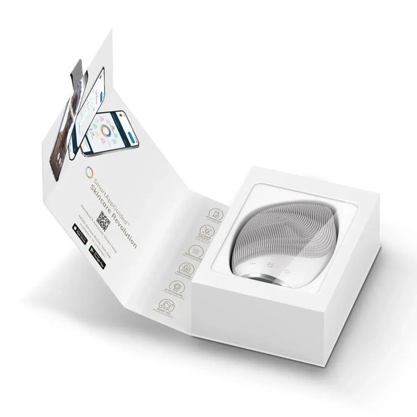 Электронная ультразвуковая щетка для лица GESKE Sonic Facial Brush 5 в 1, white HB0073