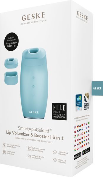 Пристрій для збільшення об'єму губ GESKE Lip Volumizer & Booster 6 в 1, turquoise HB0415