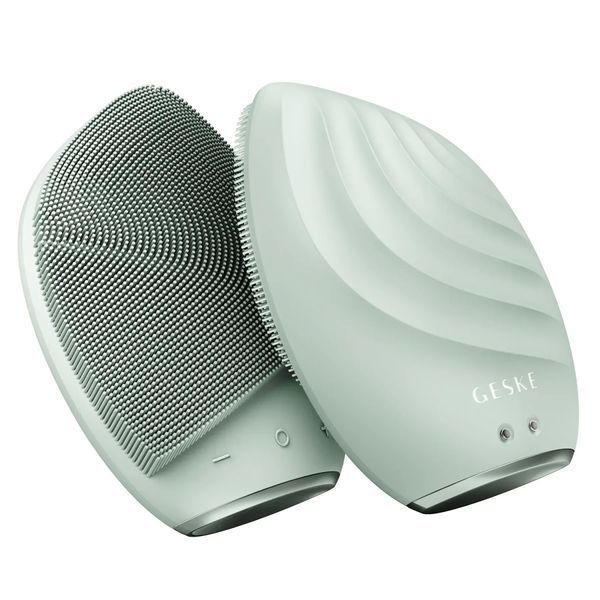Электронная ультразвуковая щетка для лица GESKE Sonic Facial Brush 5 в 1, green HB0074