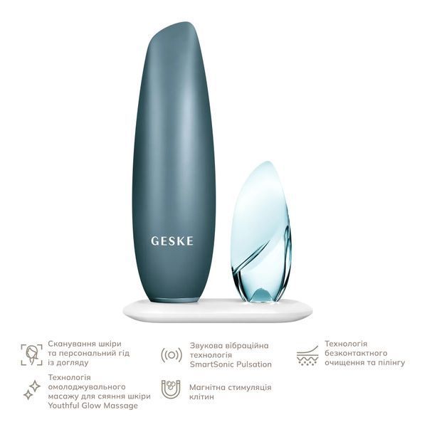 Безконтактна магнітна пілінг-маска GESKE Touchless Magnetic Peeling Mask 5 в 1, turquoise HB0563