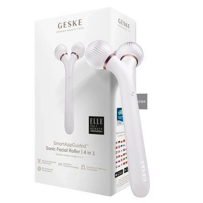 Електронний ультразвуковий ролик для обличчя GESKE Sonic Facial Roller 4 в 1, starlight HB0176