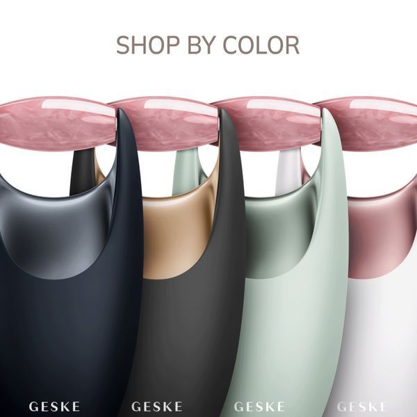 Ролер-масажер для обличчя з рожевим кварцом GESKE&nbsp;SmartAppGuided&nbsp;Rose&nbsp;Quartz&nbsp;Roller&nbsp;5in1&nbsp;green HB0646
