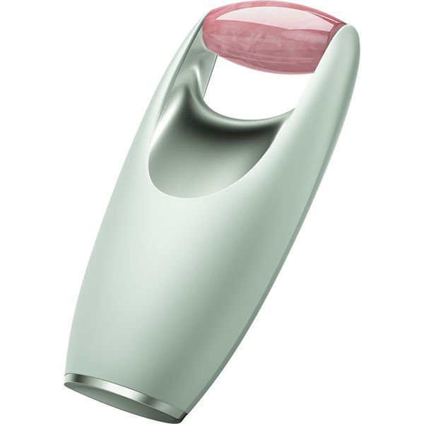 Ролер-масажер для обличчя з рожевим кварцом GESKE&nbsp;SmartAppGuided&nbsp;Rose&nbsp;Quartz&nbsp;Roller&nbsp;5in1&nbsp;green HB0646