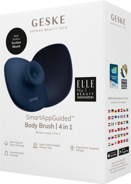Щітка для тіла GESKE Body Brush 4 в 1, midnight HB0334