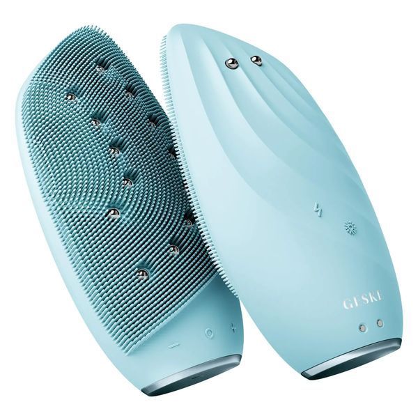 Очищувальна щітка для обличчя GESKE Sonic Thermo Facial Brush & Face-Lifter 8 в 1 turquoise HB0092
