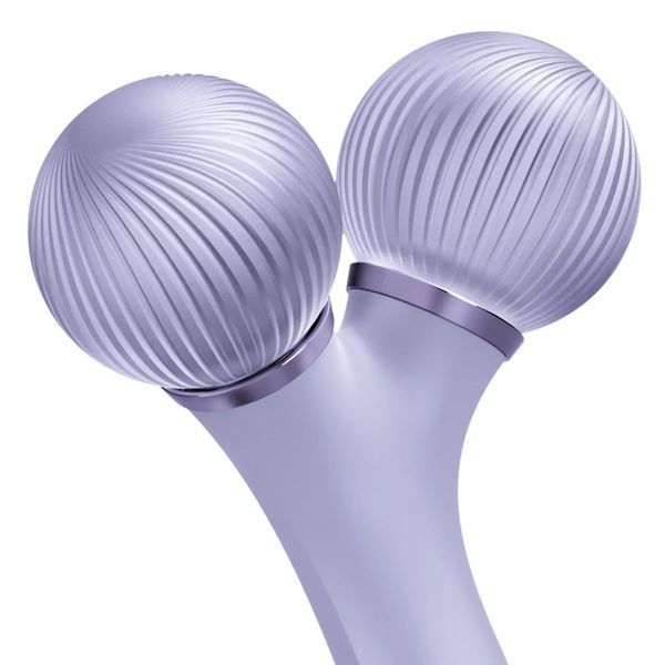 Электронный ультразвуковой ролик для лица GESKE Sonic Facial Roller 4 в 1, purple HB0178