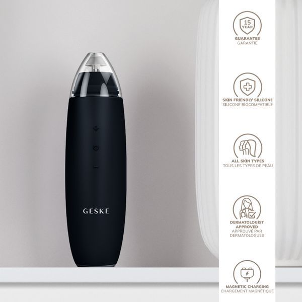 Микродермабразионное устройство для удаления черных точек GESKE MicroDermabrasion Blackhead Remover 7 в 1, black HB0566